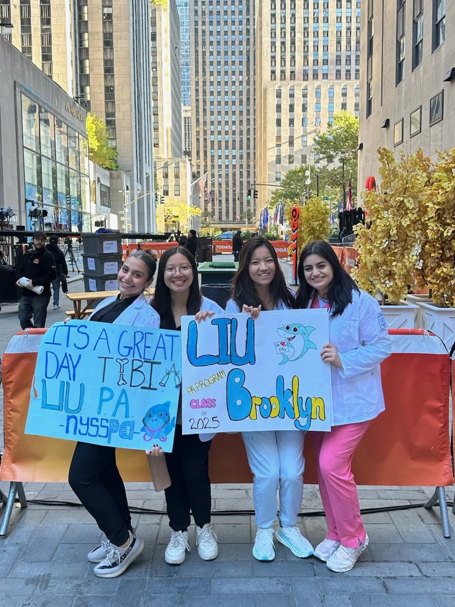 Phoebe with PA school classmates
